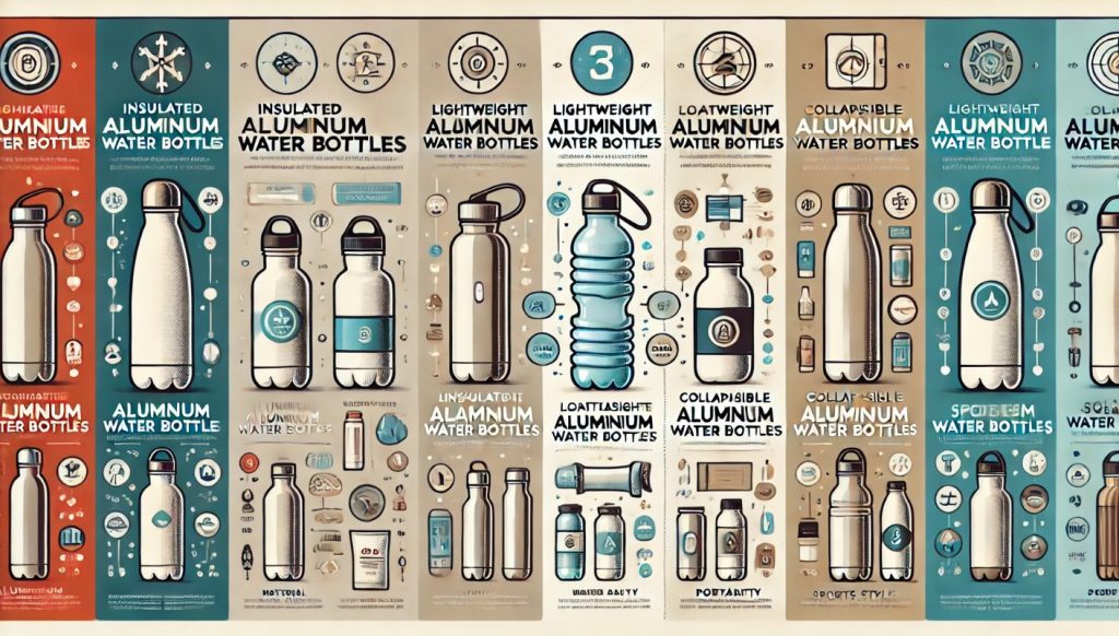 Different Types of Aluminium Water Bottles